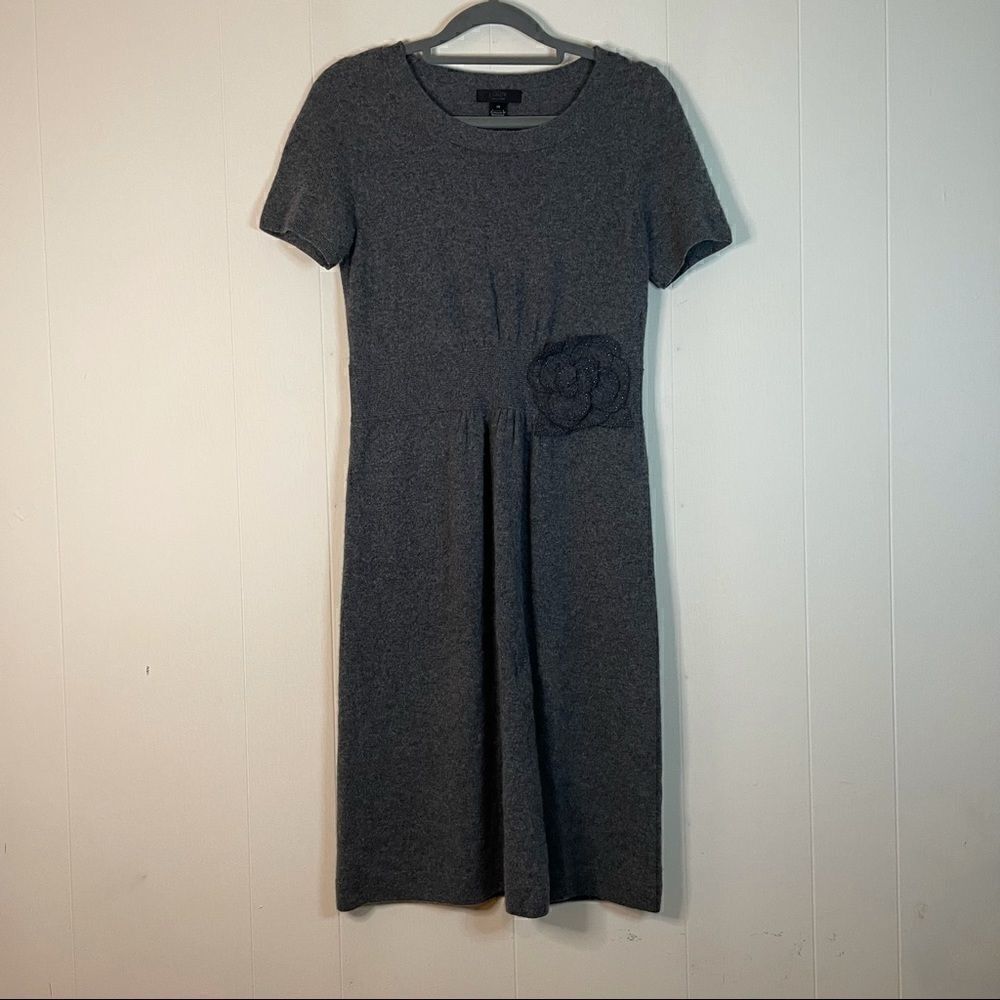 J. Crew Embellished Merino Wool Dress Size XS